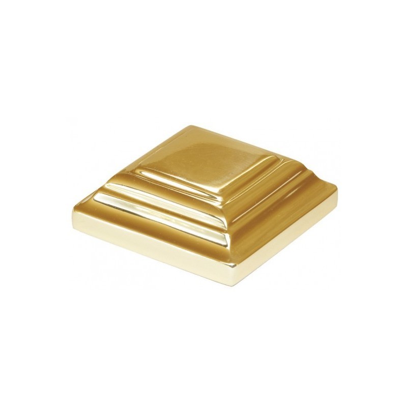 CACHE SCELLEMENT CARRÉ BORGNE EN LAITON – NON PERCÉ