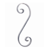 Volute en S symétrique aluminium – Élément décoratif pour ferronnerie