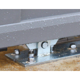 Rail en aluminium 72x72mm pour portails autoportants jusqu’à 4,5 mètres