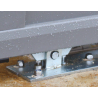 RAIL EN ALUMINIUM 72X72MM POUR PORTAIL AUTOPORTANT – LONGUEUR DE 1,5 À 2M