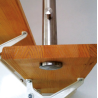 POTEAU INOX Ø42,4 MM POUR ESCALIER EN BOIS – FIXATION PAR CONTRE-PLATINE – HAUTEUR 970 MM