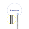 BARREAU FORGÉ À FACETTES H1000 – Ø14 MM – ACIER GRENAILLÉ