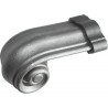 Départ de rampe style escargot en acier moulé – finition ancienne 96 mm