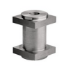 GOND SUR PLATINE ACIER ZINGUÉ – TUBE CARRÉ 35 OU 40 MM – VIS M22 / M27