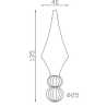 Fer de lance pointe acier forgé – Pour barreaux ronds