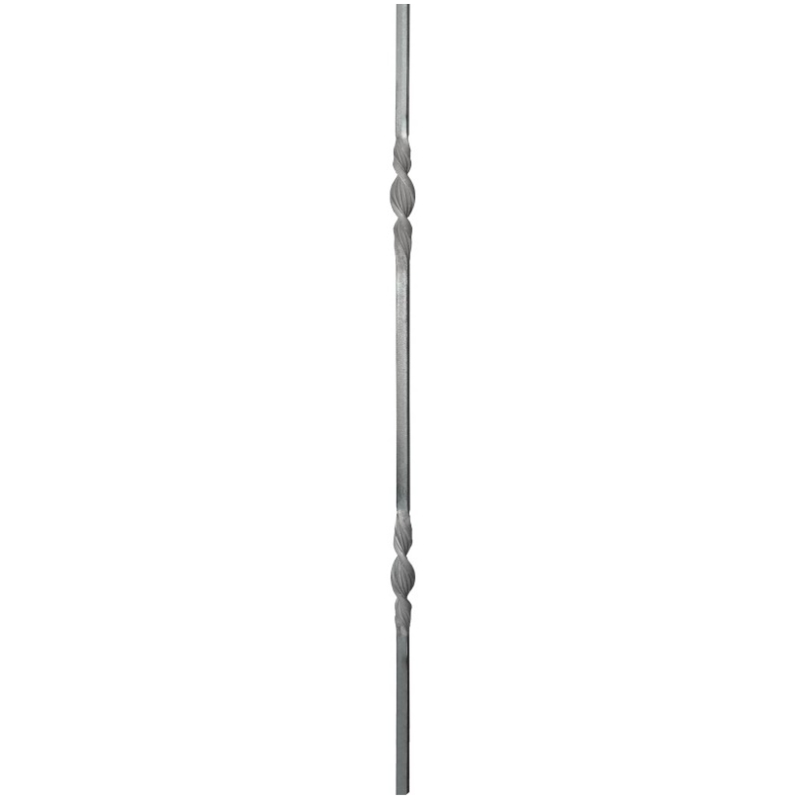 Balustre en fer forgé à chaud – Torsade artisanale – 4 tailles disponibles