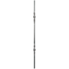 Balustre en fer forgé à chaud – Torsade artisanale – 4 tailles disponibles