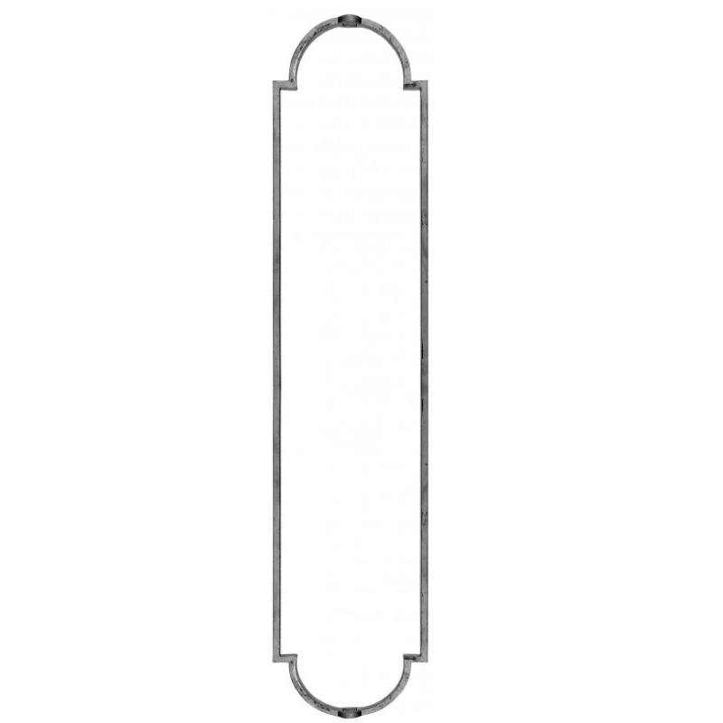 Ornement décoratif pour barreau carré 14 mm – Largeur 170 mm – À souder