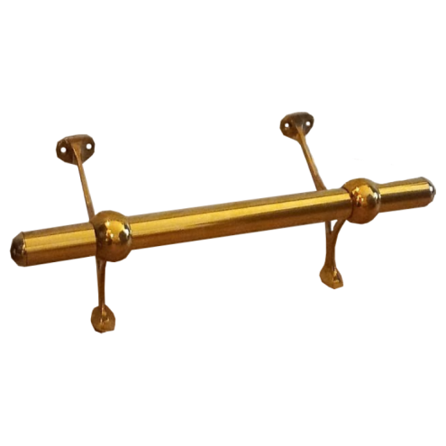 Kit repose-pieds de bar en laiton poli vernis – Longueur 1 à 2 mètres