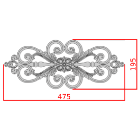 PALMETTE ROSACE HAUT DE GAMME ALUMINIUM