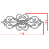 Plan de palmette rosace 475x195mm