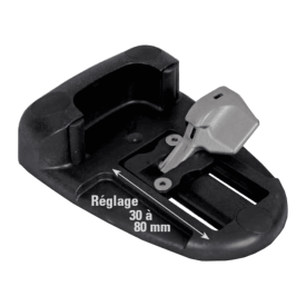 SABOT ARRÊT PORTAIL COMPOSITE BLOC BASCULEUR INOX M6712