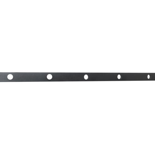 BARRE À TROUS RONDS EN FER PLAT – POUR BARREAUX Ø12 À Ø20 MM – LONGUEUR 500 À 2000 MM