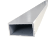 TUBE ALU RECTANGLE PRÉLAQUÉ BLANC MAT RAL 9010 ÉPOXY BMH