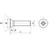 VIS À MÉTAUX TÊTE FRAISÉE PHILLIPS INOX A2 – DIN 965