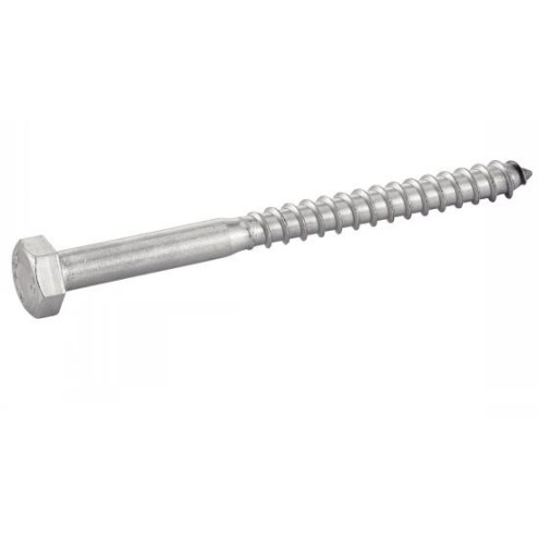 Vis à bois tête hexagonale inox A2/A4 – fixation haute résistance