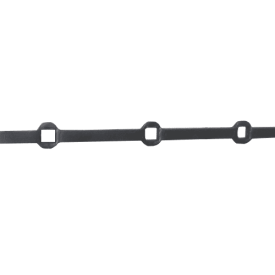 BARRE À TROUS RENFLÉS CARRÉE EN FER POUR TROUS CARRÉ