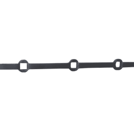 Barre carrée en acier à trous carrés – Pour barreaux 14 mm – Jusqu’à 2 m