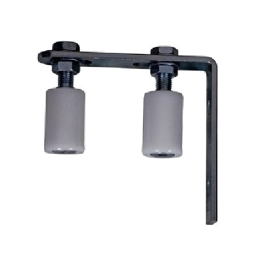 Patte support avec olives à visser – Acier zingué – Guidage et fixation métallique.