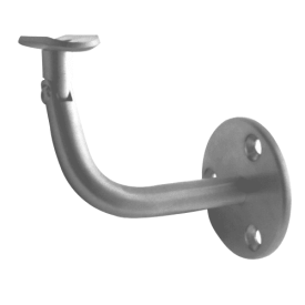 Support mural inclinable inox pour tube rond Ø42.4 ou Ø48.3 – rampes d’escaliers