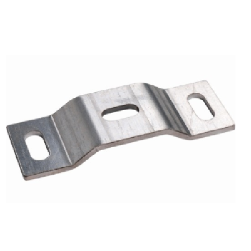 Crapaudine réglable acier zingué – Réglage horizontal par trous oblongs