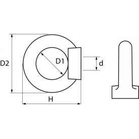 Anneau Soudé En Acier Inoxydable 304 - Diamètres Intérieurs De 25 à 80mm, épaisseur 6mm - Pour Sangle, Gréement, Laisse Chien, Etc.