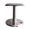 SUPPORT MURAL DROIT INOX POUR TUBE ROND Ø42,4 OU Ø48,3 MM - INOX 304 / 316