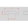 MAIN COURANTE STYLE MOULURÉE FER POUR PLAT ACIER - LONGUEUR 3 MÈTRES