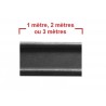 PROFIL DÉCOR MOULURÉ BORDÉ ACIER LAMINÉ BRUT 30x8 MM - LONGUEUR 3 MÈTRES