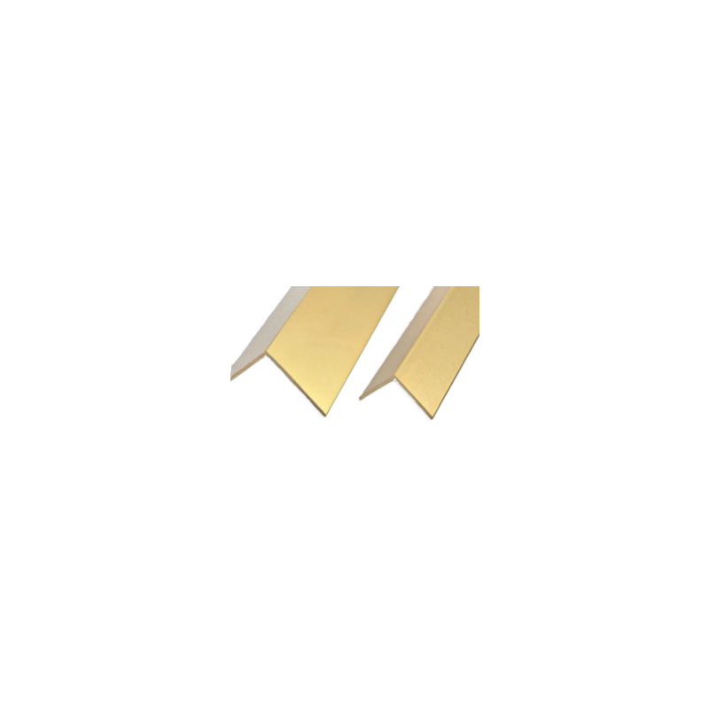 CORNIÈRE INÉGALE EN LAITON BRUT – 25X15 MM ET 30X15 MM LONGUEUR 1 À 4 M