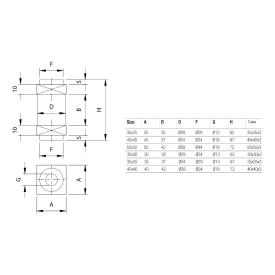 AXE POUR GOND DE PORTAIL À SOUDER – POUR GOND À COLLIER Ø30/35/40 MM – POUR TUBE 30x30 35x35 OU 40x40 MM