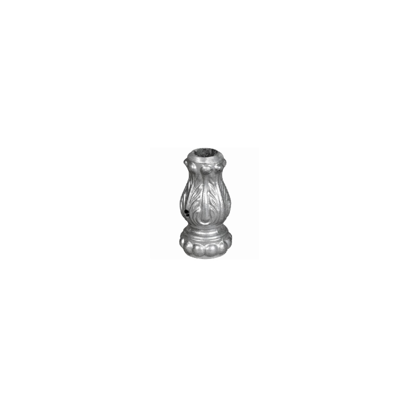 Garniture aluminium Ø16 mm – fixation par vis M5, dimensions 75x45 mm