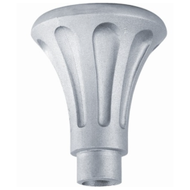 Colonne aluminium cannelée avec chapiteau décoratif – Ø80 ou Ø100 mm