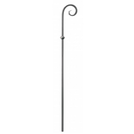 BALUSTRE EN FER FORGÉ AVEC VOLUTE GRAVÉE
