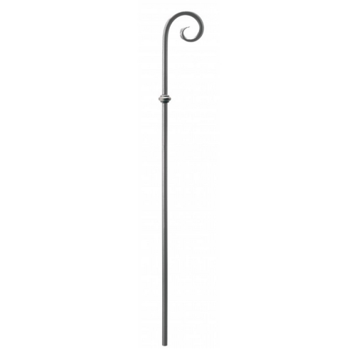 BALUSTRE EN FER FORGÉ AVEC VOLUTE GRAVÉE