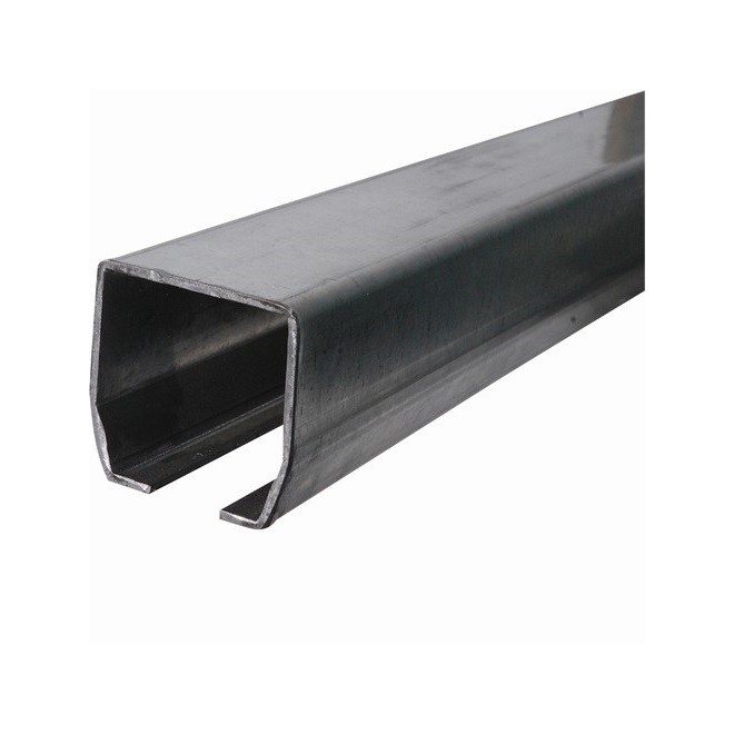 Rail en acier 98x98mm pour portails autoportants jusqu’à 9 mètres