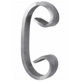 Volute en C Aluminium 97x45 mm