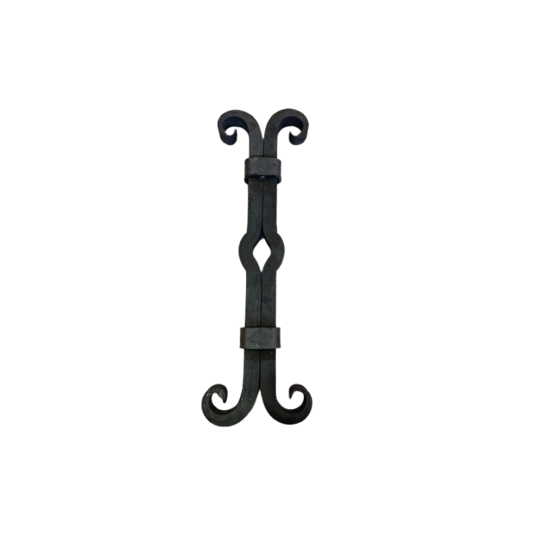 CLÉ DE TIRANT EN ACIER FORGÉ 660x210 – CROIX DE CHAÎNAGE CARRÉ 30x30