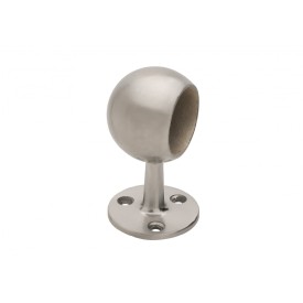 Support mural fermé en inox pour tube Ø 42,4 mm – fixation design discrète