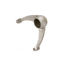 Support traversant inox 316 Ø 42,4 mm – fixation murale haute 150 mm