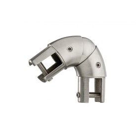 Coude réglable inox 316 – angle 45° à 90° pour tube Ø42,4 ou 60,3 mm – verrouillage extérieur