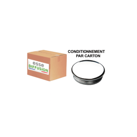 Carton embout de tube rond patin fin chromé