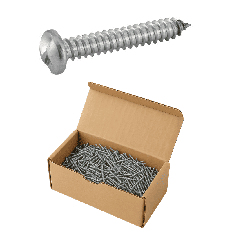 BOÎTE DE VIS À TÔLE TÊTE CYLINDRIQUE INVIOLABLE ONE WAY INOX A2 – DIN 7981