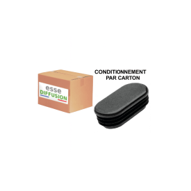 Carton d'embouts ovales avec ailettes