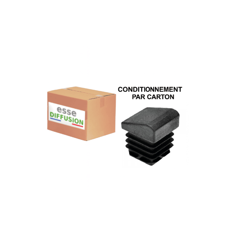 Carton d'embouts inclinés épais avec ailettes