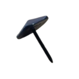 Clou forgé en acier avec tête pointe diamant – finition décorative
