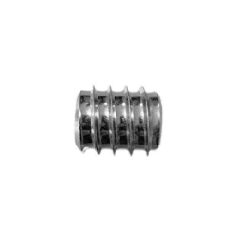 Insert fileté acier zingué M12 – fixation bois Ø12x25 mm avec empreinte fendue