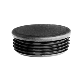 Embout patin fin rentrant rond PEBD – Ø12 à Ø60 mm – Fixation par emboîtement