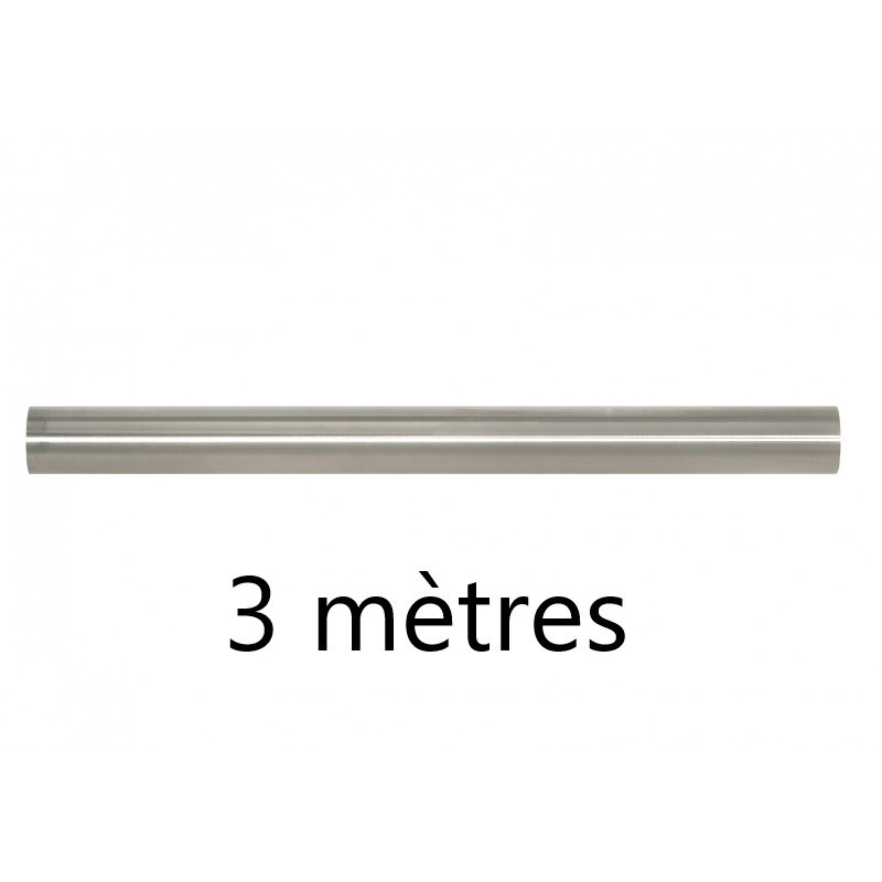TUBE ACIER INOXYDABLE 3 MÈTRES – Ø42,4 MM OU Ø60,3 MM – INOX 304 OU 316