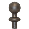 Décor boule acier Ø30 base Ø16 pour finition décorative